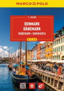 Buchcover und Innenansicht für das Buch: MARCO POLO Reiseatlas Dänemark 1:200.000