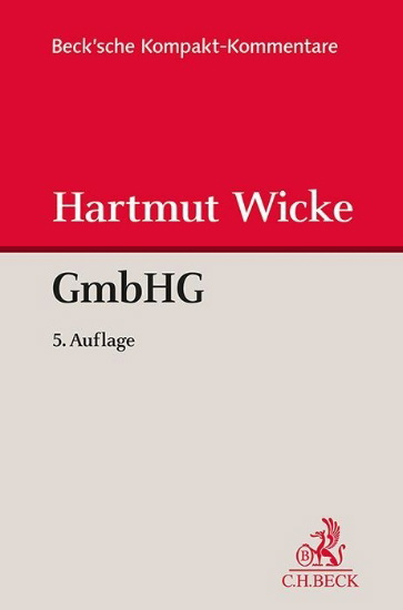 Buchcover und Innenansicht für das Buch: Gesetz betreffend die Gesellschaften mit beschränkter Haftung (GmbHG)