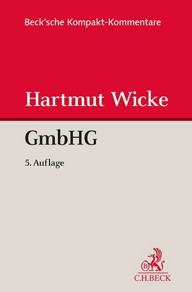 Buchcover und Innenansicht für das Buch: Gesetz betreffend die Gesellschaften mit beschränkter Haftung (GmbHG)