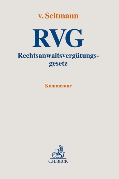 Buchcover und Innenansicht für das Buch: Rechtsanwaltsvergütungsgesetz
