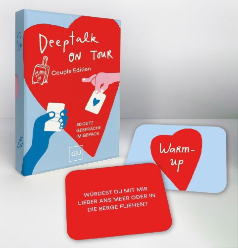 Buchcover und Innenansicht für das Buch: Deeptalk on Tour - Couple Edition
