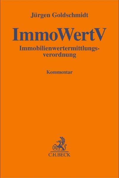 Buchcover und Innenansicht für das Buch: Immobilienwertermittlungsverordnung. ImmoWertV