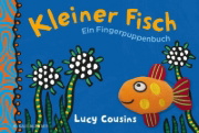 Buchcover und Innenansicht für das Buch: I am Little Fish.  A Finger Puppet Book