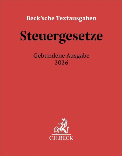 Buchcover und Innenansicht für das Buch: Steuergesetze Gebundene Ausgabe 2026