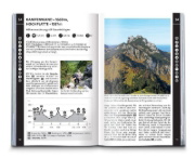 Buchcover und Innenansicht für das Buch: KOMPASS Wanderführer Chiemgauer Alpen, 65 Touren mit Extra-Tourenkarte