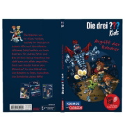 Buchcover und Innenansicht für das Buch: Die drei ??? Kids Dein Fall: Angriff der Roboter