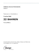 Buchcover und Innenansicht für das Buch: 22 Bahnen von Caroline Wahl