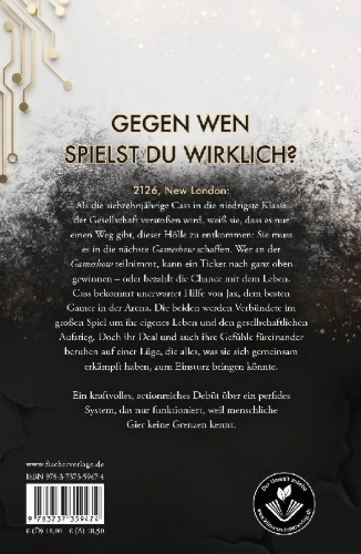 Buchcover und Innenansicht für das Buch: Gameshow - Der Preis der Gier