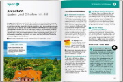 Buchcover und Innenansicht für das Buch: MARCO POLO Camper Guide Französische Atlantikküste