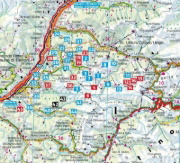 Buchcover und Innenansicht für das Buch: ROTHER Wanderführer Seiser Alm