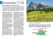 Buchcover und Innenansicht für das Buch: ROTHER Wanderführer Seiser Alm