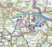 Buchcover und Innenansicht für das Buch: ROTHER Wanderführer Dolomiten - Sextner Dolomiten