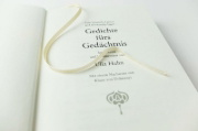 Buchcover und Innenansicht für das Buch: Gedichte fürs Gedächtnis