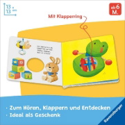 Buchcover und Innenansicht für das Buch: ministeps: Mein erstes Klapperbuch