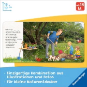Buchcover und Innenansicht für das Buch: Lotta entdeckt die Welt: Im Garten