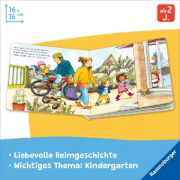 Buchcover und Innenansicht für das Buch: Komm mit in den Kindergarten
