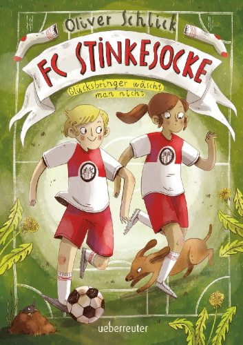 Buchcover und Innenansicht für das Buch: FC Stinkesocke - Glücksbringer wäscht man nicht