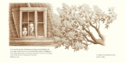 Buchcover und Innenansicht für das Buch: The Tree in the Courtyard. Looking Through Anne Frank's Window