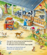 Buchcover und Innenansicht für das Buch: Unkaputtbar: Mein erstes Wimmelbuch: Auf dem Bauernhof