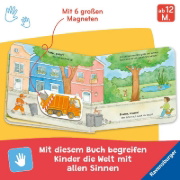 Buchcover und Innenansicht für das Buch: Mein erstes Magnetbuch - Was fährt wo? Fahrzeuge