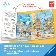 Buchcover und Innenansicht für das Buch: Sachen suchen: Besuch im Zoo