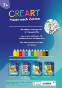 Buchcover und Innenansicht für das Buch: CreArt Malen nach Zahlen ab 7: Pferde