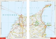 Buchcover und Innenansicht für das Buch: MARCO POLO Reiseatlas Dänemark 1:200.000
