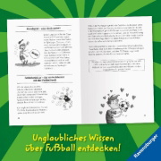 Buchcover und Innenansicht für das Buch: Verrückte Fakten für coole Jungs. Fußball-Edition (Der Fußball-Band zum Bestseller "Welcher Käse stinkt am meisten?")