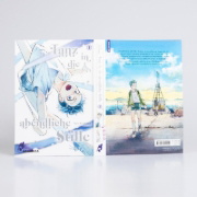 Buchcover und Innenansicht für das Buch: YUUNAGI NI MAE, BOKU NO RIBON