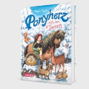 Buchcover und Innenansicht für das Buch: Ponyherz 22: Ponyherz hilft den Tieren
