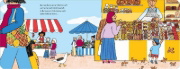 Buchcover und Innenansicht für das Buch: Möwe Emma im Gewimmel: Auf dem Markt