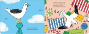 Buchcover und Innenansicht für das Buch: Möwe Emma im Gewimmel: Auf dem Markt