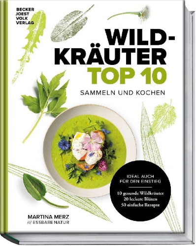 Buchcover und Innenansicht für das Buch: Wildkräuter Top 10