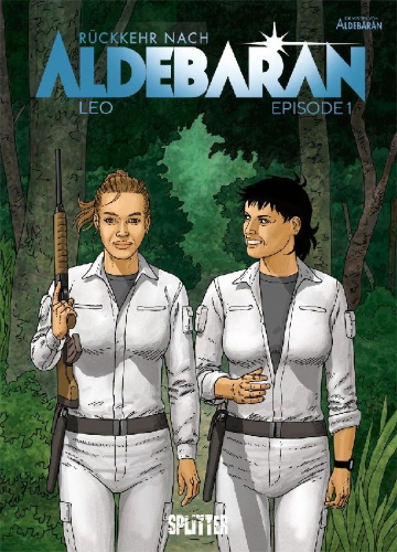 Buchcover und Innenansicht für das Buch: Retour sur Aldébaran