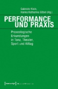 Buchcover und Innenansicht für das Buch: Performance und Praxis