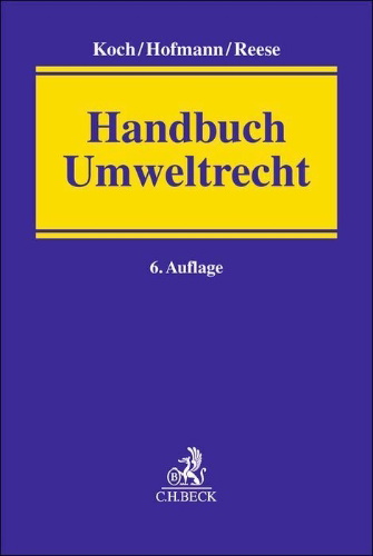 Buchcover und Innenansicht für das Buch: Handbuch Umweltrecht