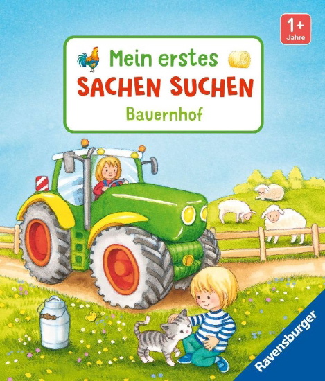 Buchcover und Innenansicht für das Buch: Mein erstes Sachen suchen: Bauernhof