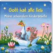 Buchcover und Innenansicht für das Buch: Gott hat alle lieb - Meine schönsten Kindergebete
