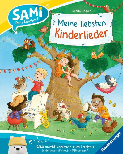 Buchcover und Innenansicht für das Buch: SAMi - Meine liebsten Kinderlieder
