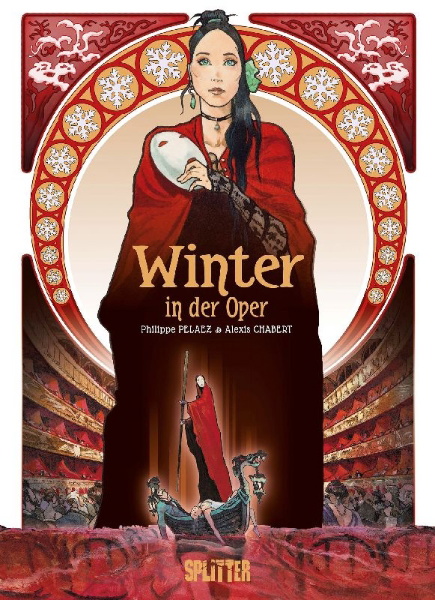 Buchcover und Innenansicht für das Buch: Hiver a l'opera