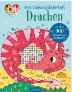 Buchcover und Innenansicht für das Buch: Mein Diamant-Stickerheft - Drachen