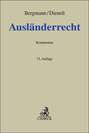 Buchcover und Innenansicht für das Buch: Ausländerrecht