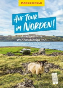Buchcover und Innenansicht für das Buch: MARCO POLO Bildband Auf Tour im Norden! Unvergessliche Wohnmobiltrips von Norwegen bis Schottland
