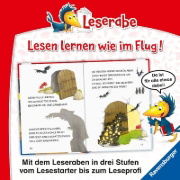 Buchcover und Innenansicht für das Buch: Das Rätsel der Drachenhöhle - Leserabe ab 1. Klasse - Erstlesebuch für Kinder ab 6 Jahren (in Großbuchstaben)