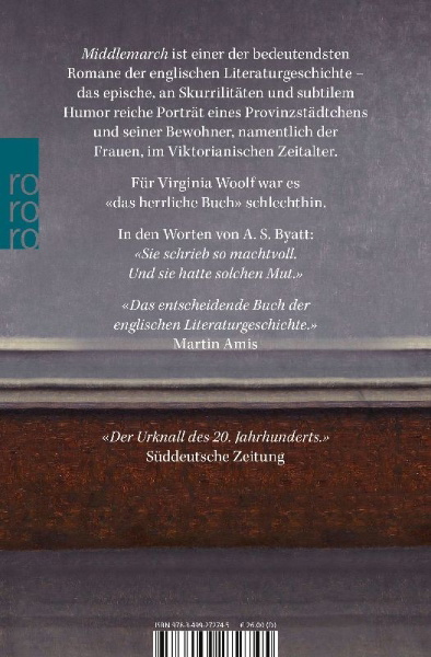 Buchcover und Innenansicht für das Buch: Middlemarch
