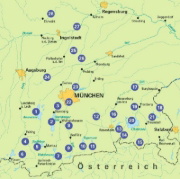 Buchcover und Innenansicht für das Buch: BVA Die 28 schönsten E-Bike Touren in Oberbayern