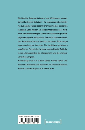 Buchcover und Innenansicht für das Buch: Gegenwartsliteratur - Weltliteratur