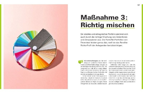 Buchcover und Innenansicht für das Buch: Sicher durch die Inflation