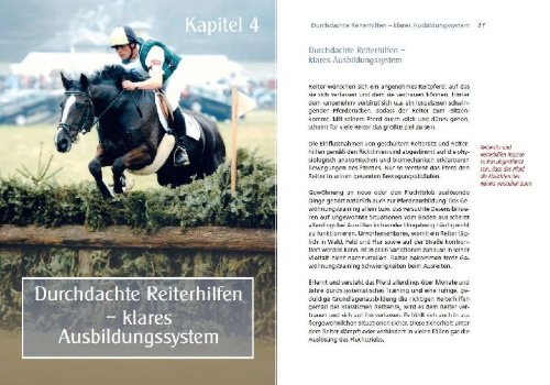 Buchcover und Innenansicht für das Buch: Die Anlehnung - Der Schlüssel zur Harmonie zwischen Pferd und Reiter
