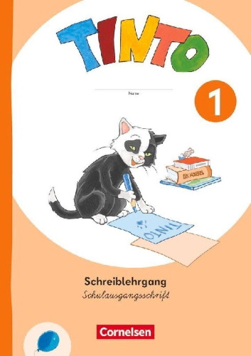 Buchcover und Innenansicht für das Buch: Tinto 1. Schuljahr - Ausgabe 2026 - Schreiblehrgang in Schulausgangsschrift